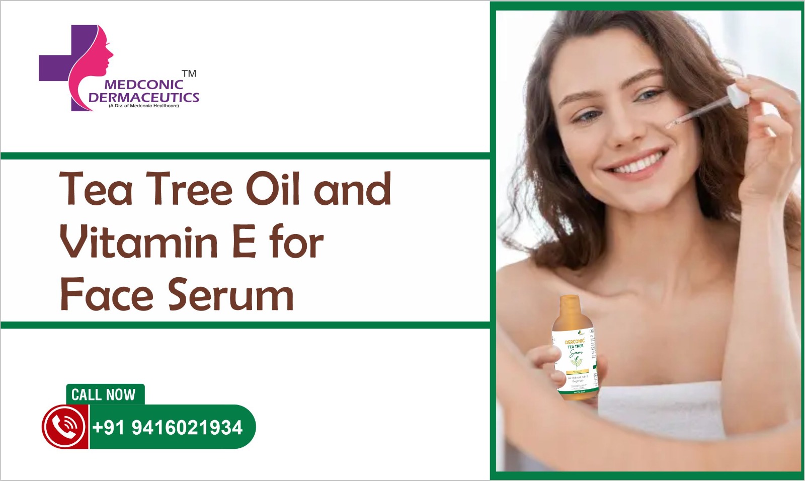 Tea Tree Oil and Vitamin E for Face Serum