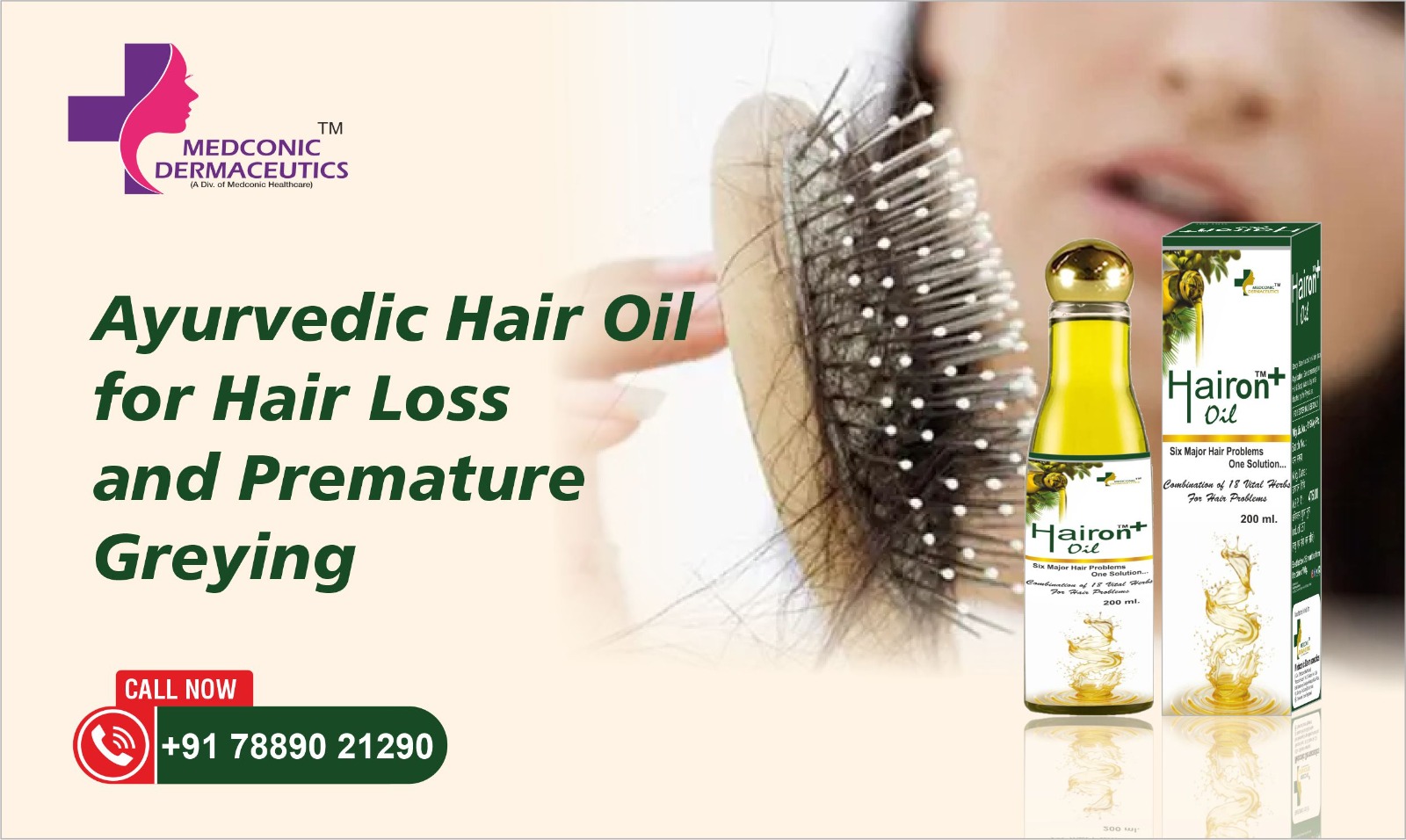 Ayurvedic Hair Oil for Hair Loss and Premature Greying
