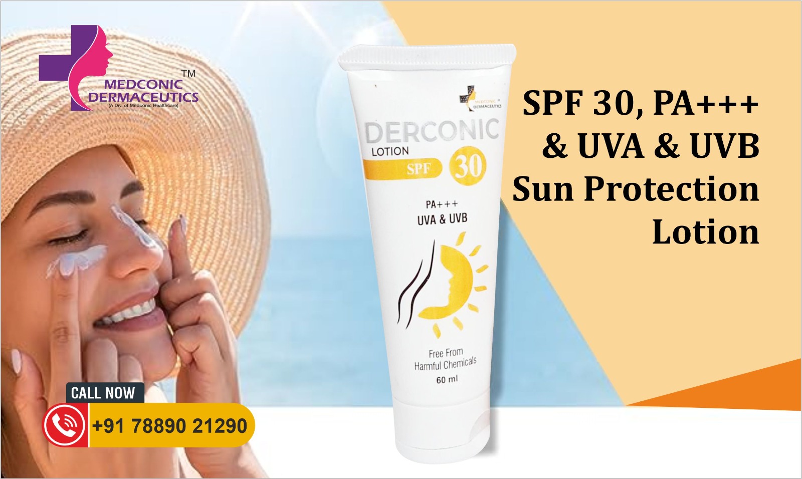 SPF 30, PA+++ & UVA & UVB Sun Protection Lotion