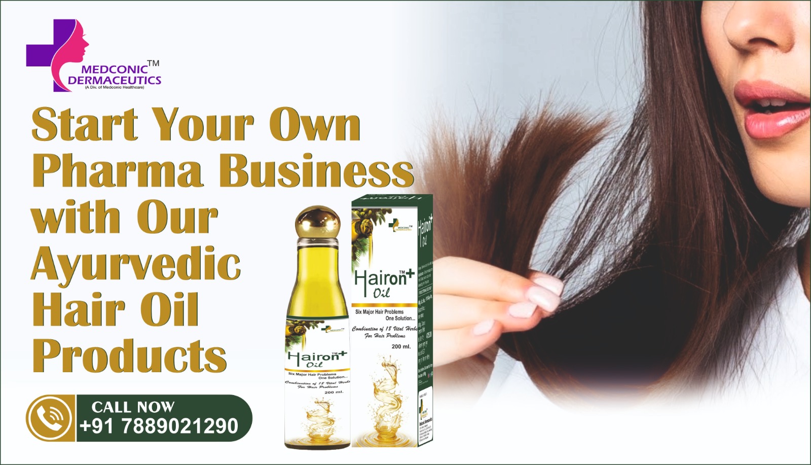 HAIRON Oil - Ayurvedic Hair Oil With Applicator OIL