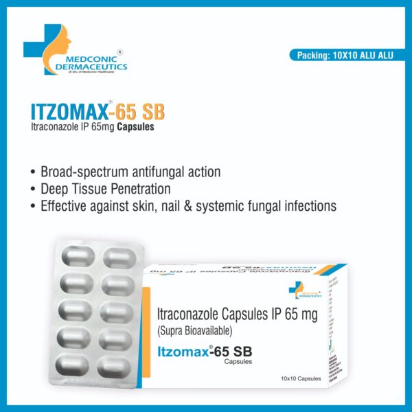 ITZOMAX 65 SB - Itraconazole 65mg Super Bioavailability TAB